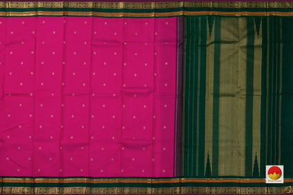 Kanchipuram Silk Saree - Handwoven Pure Silk - Pure Zari - PV J 519 - Silk Sari - Panjavarnam PV J 519