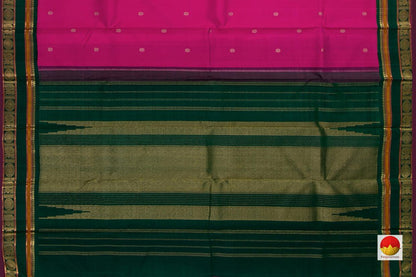 Kanchipuram Silk Saree - Handwoven Pure Silk - Pure Zari - PV J 519 - Silk Sari - Panjavarnam PV J 519
