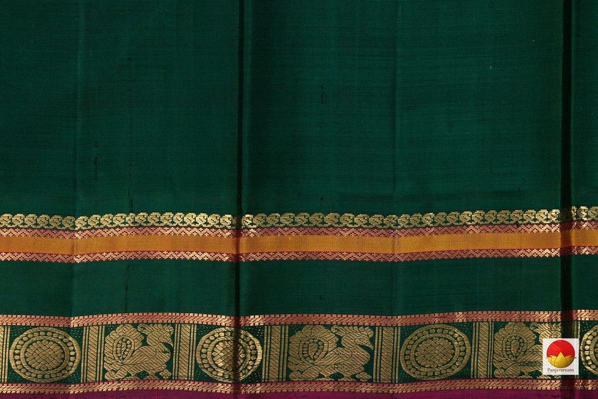Kanchipuram Silk Saree - Handwoven Pure Silk - Pure Zari - PV J 519 - Silk Sari - Panjavarnam PV J 519