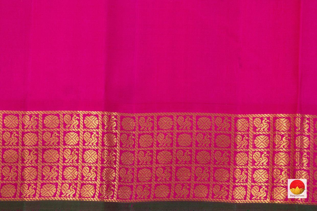 Kanchipuram Silk Saree - Handwoven Pure Silk - Pure Zari - PV J 618 - Silk Sari - Panjavarnam