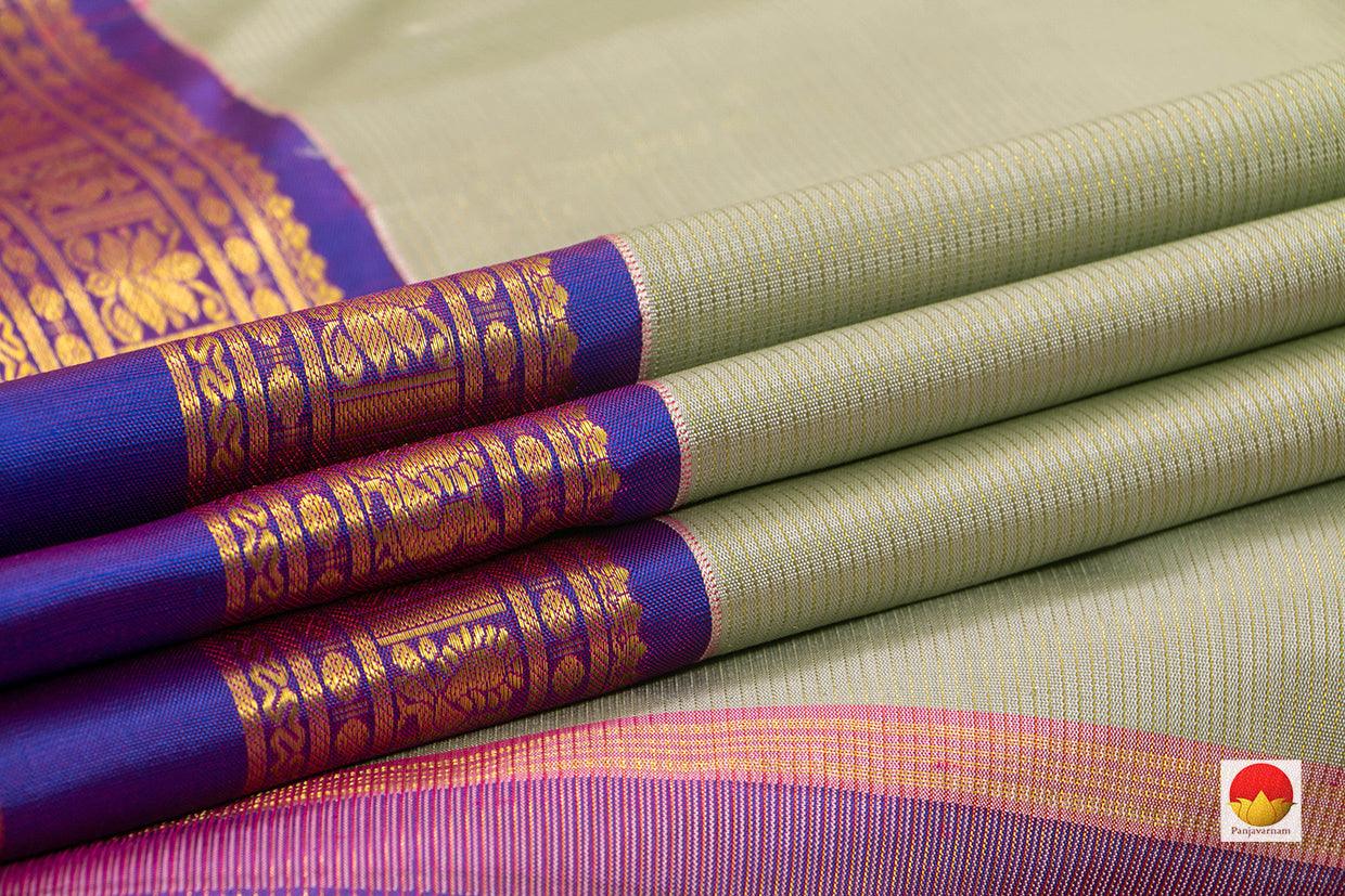 Kanchipuram Silk Saree - Handwoven Pure Silk - Pure Zari - PV J 6681 - Silk Sari - Panjavarnam