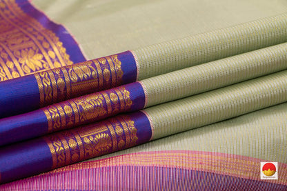 Kanchipuram Silk Saree - Handwoven Pure Silk - Pure Zari - PV J 6681 - Silk Sari - Panjavarnam