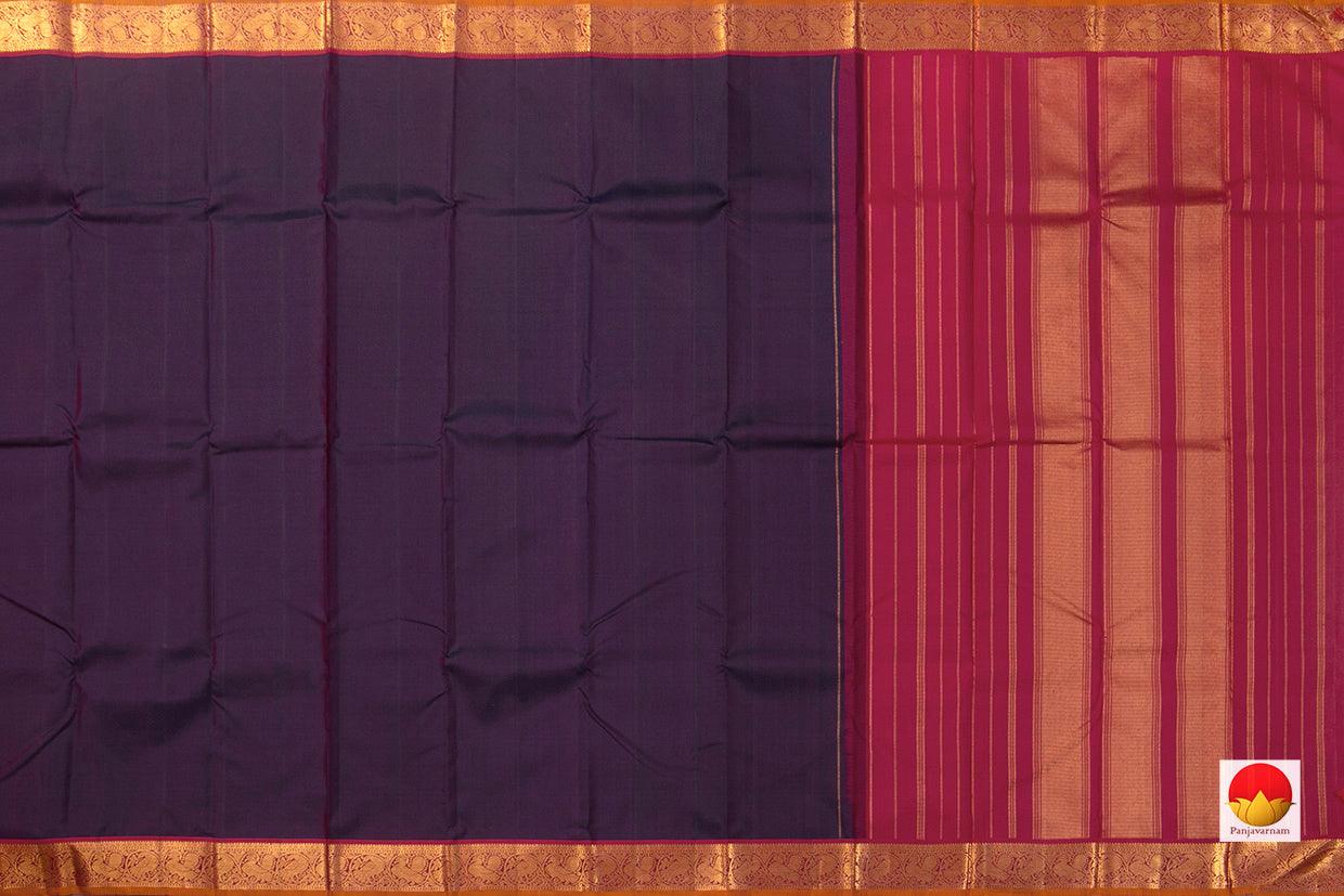 Kanchipuram Silk Saree - Handwoven Pure Silk - Pure Zari - PV J 709 - Silk Sari - Panjavarnam