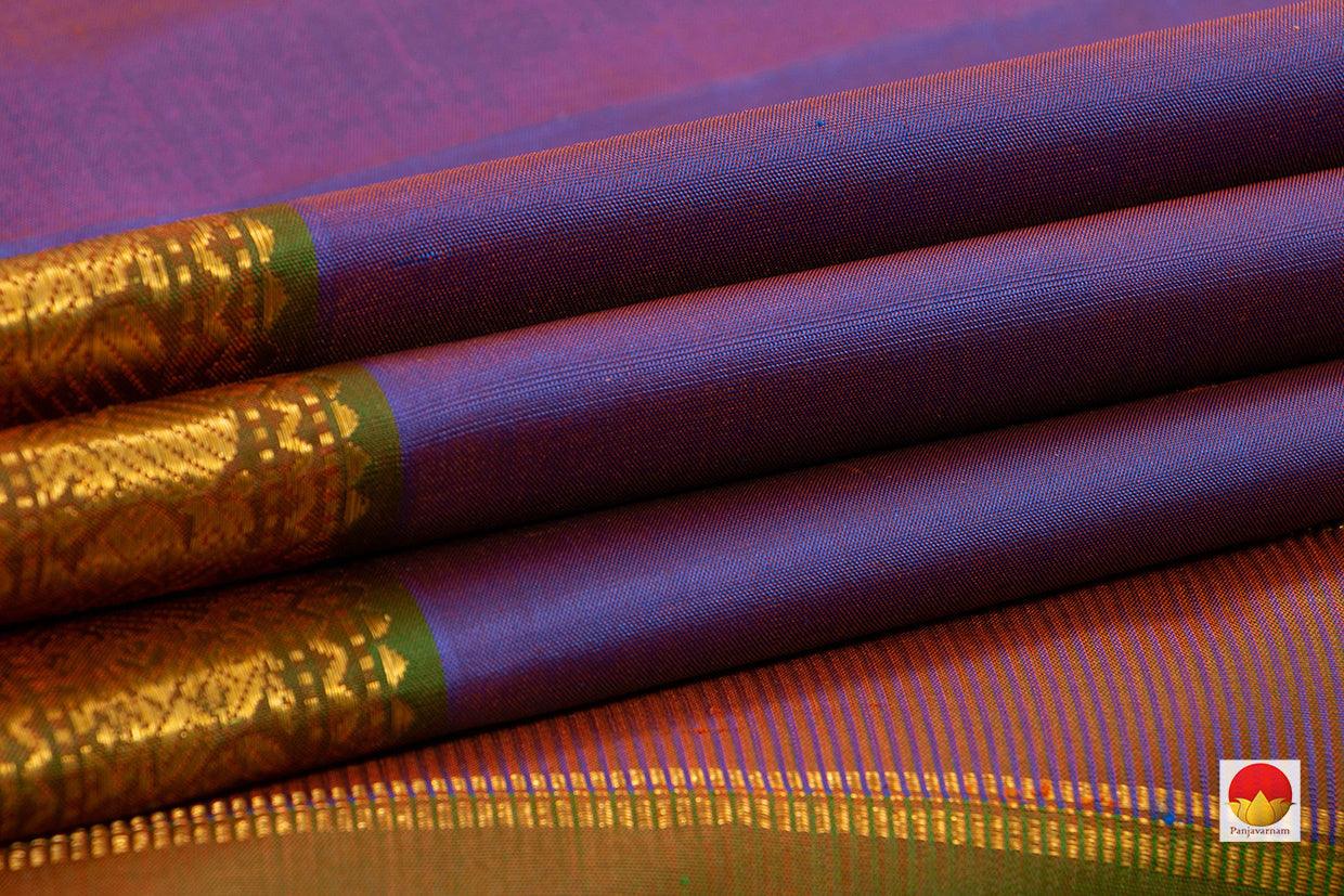 Kanchipuram Silk Saree - Handwoven Pure Silk - Pure Zari - PV J 7217 - Silk Sari - Panjavarnam