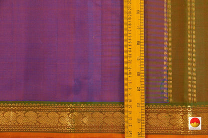 Kanchipuram Silk Saree - Handwoven Pure Silk - Pure Zari - PV J 7217 - Silk Sari - Panjavarnam