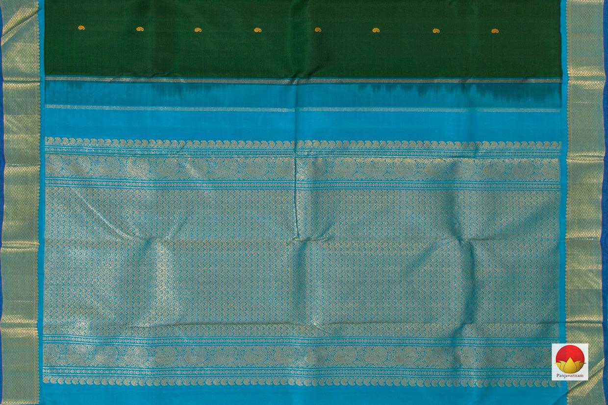 Kanchipuram Silk Saree - Handwoven Pure Silk - Pure Zari - PV J 7224 - Silk Sari - Panjavarnam