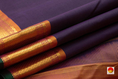 Kanchipuram Silk Saree - Handwoven Pure Silk - Pure Zari - PV J 797 - Silk Sari - Panjavarnam