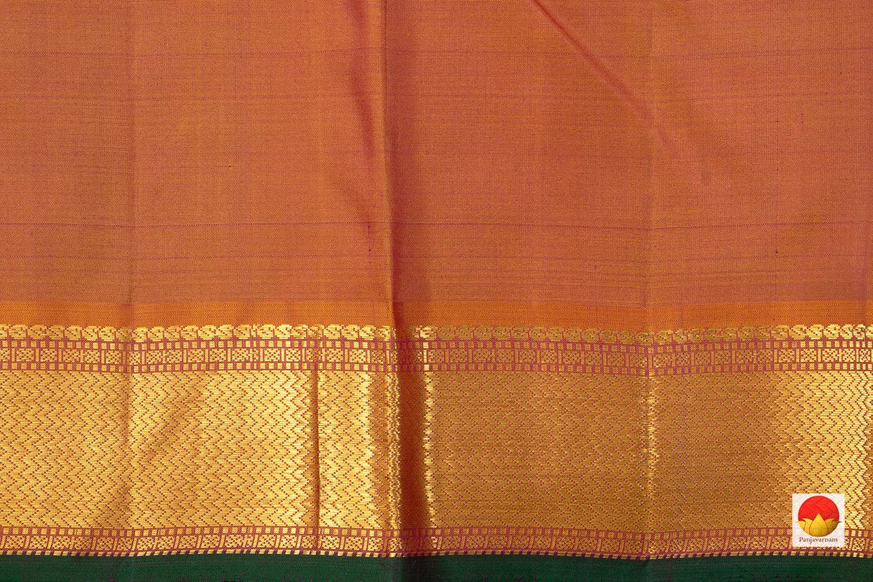 Kanchipuram Silk Saree - Handwoven Pure Silk - Pure Zari - PV J 797 - Silk Sari - Panjavarnam