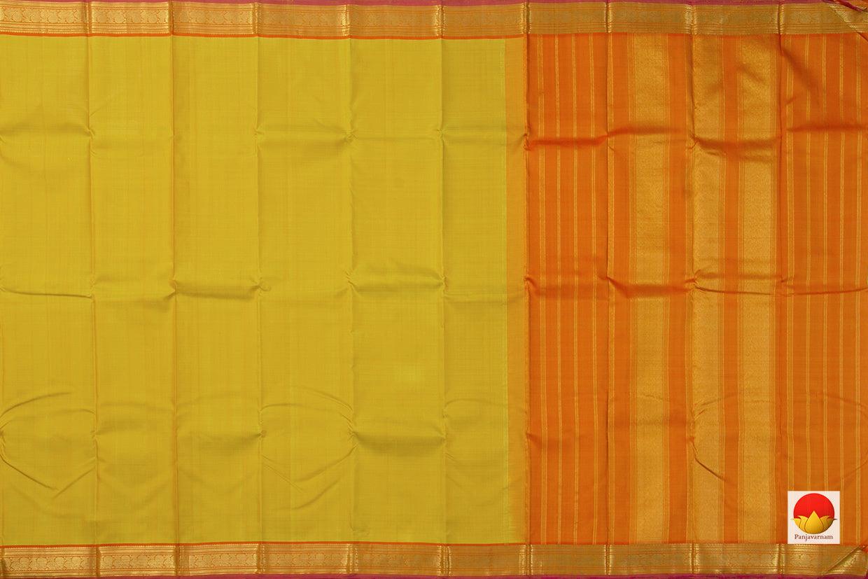 Kanchipuram Silk Saree - Handwoven Pure Silk - Pure Zari - PV J 932 - Silk Sari - Panjavarnam