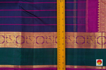 Kanchipuram Silk Saree - Handwoven Pure Silk - Pure Zari - PV J 934 - Silk Sari - Panjavarnam