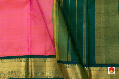 Kanchipuram Silk Saree - Handwoven Pure Silk - Pure Zari - PV J 935 - Silk Sari - Panjavarnam