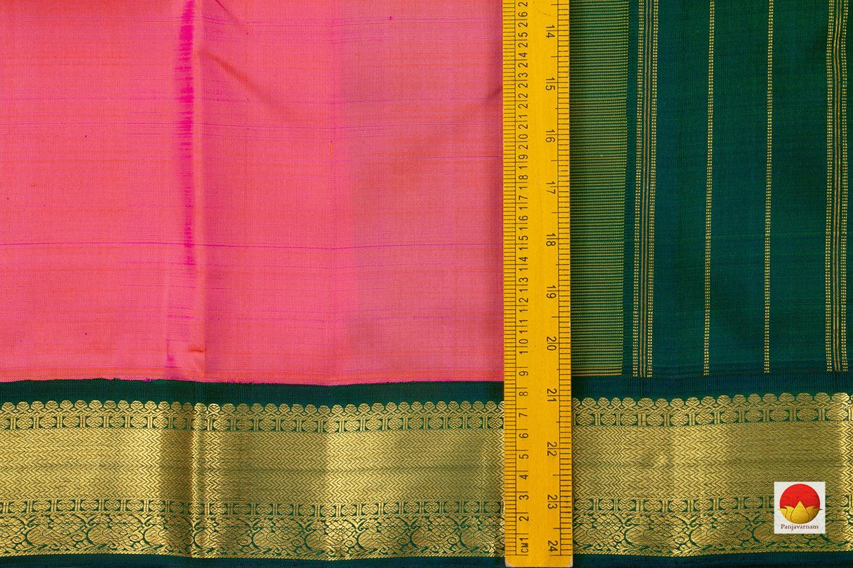 Kanchipuram Silk Saree - Handwoven Pure Silk - Pure Zari - PV J 935 - Silk Sari - Panjavarnam