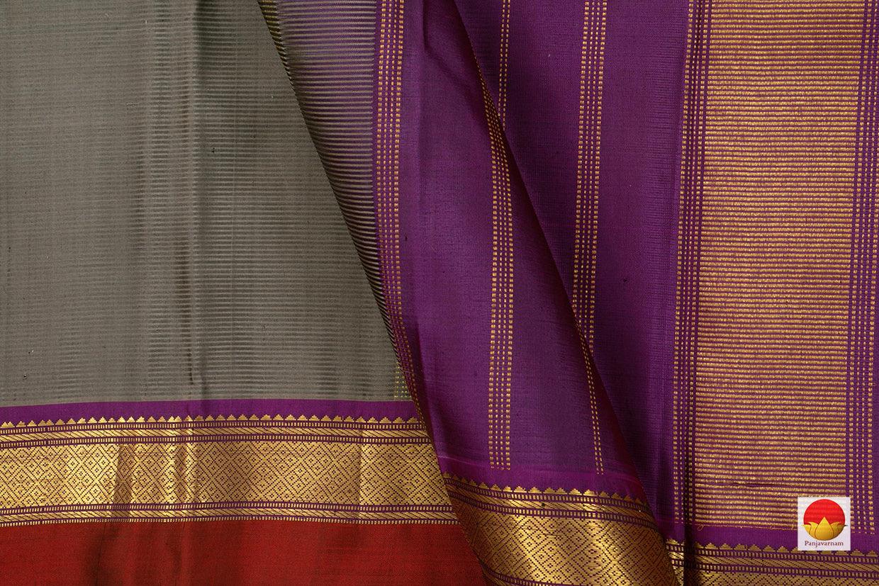 Kanchipuram Silk Saree - Handwoven Pure Silk - Pure Zari - PV J 999 - Silk Sari - Panjavarnam