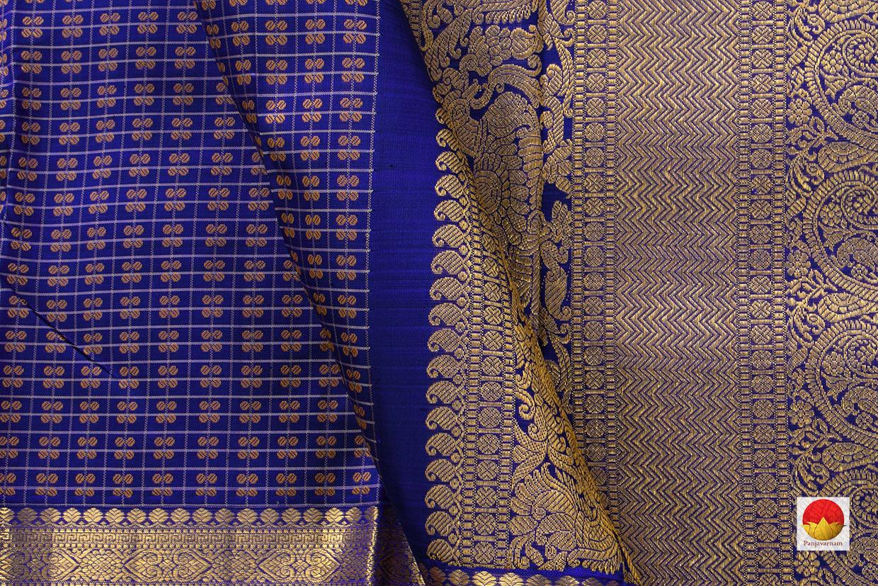 Kanchipuram Silk Saree - Handwoven Pure Silk - Pure Zari - PV NYC 562 - Silk Sari - Panjavarnam PV NYC 562