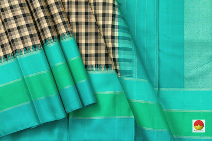 Kanchipuram Silk Saree - Handwoven Pure Silk - Pure Zari - PV NYC 576 - Silk Sari - Panjavarnam