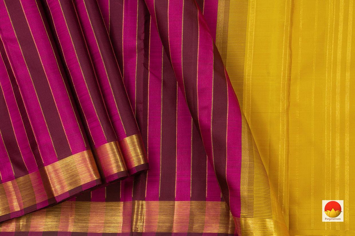 Kanchipuram Silk Saree - Handwoven Pure Silk - Pure Zari - PV NYC 785 - Silk Sari - Panjavarnam PV NYC 785