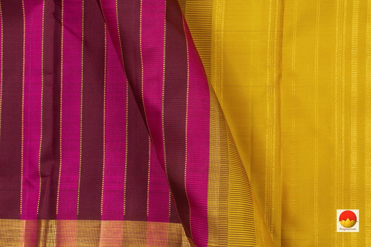 Kanchipuram Silk Saree - Handwoven Pure Silk - Pure Zari - PV NYC 785 - Silk Sari - Panjavarnam PV NYC 785