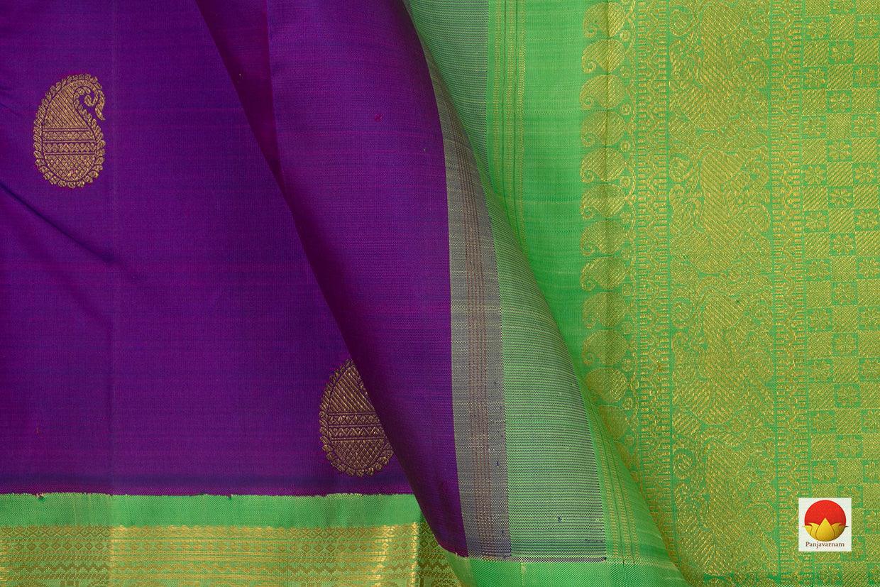 Kanchipuram Silk Saree - Handwoven Pure Silk - Pure Zari - PV NYC 802 - Silk Sari - Panjavarnam PV NYC 802