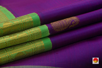 Kanchipuram Silk Saree - Handwoven Pure Silk - Pure Zari - PV NYC 802 - Silk Sari - Panjavarnam PV NYC 802