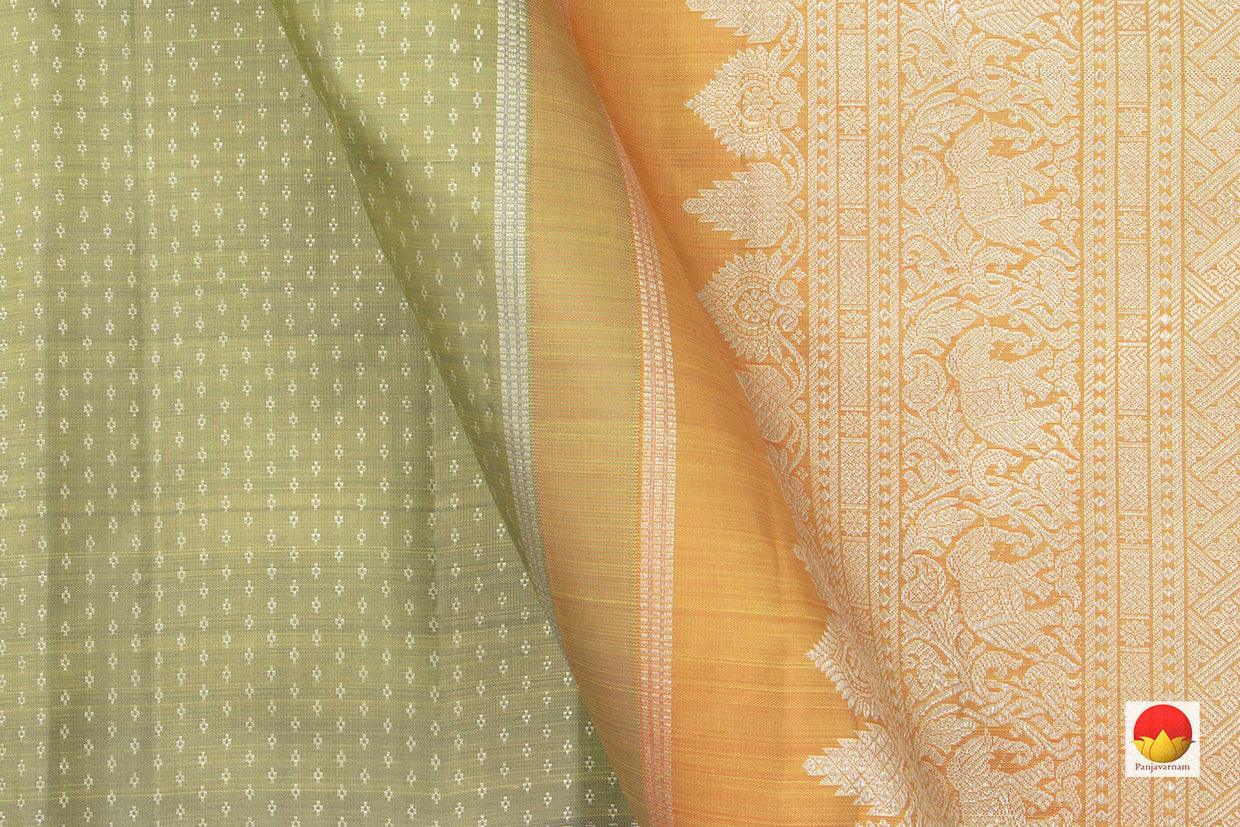 Kanchipuram Silk Saree - Handwoven Pure Silk - Pure Zari - PV NYC 847 - Silk Sari - Panjavarnam