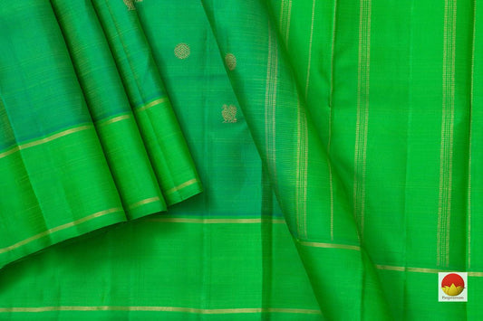 Kanchipuram Silk Saree - Handwoven Pure Silk - Pure Zari - PV NYC 924 - Silk Sari - Panjavarnam