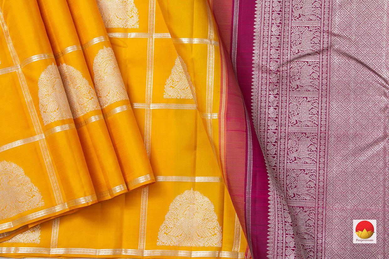 Kanchipuram Silk Saree - Handwoven Pure Silk - Pure Zari - PV NYC 963 - Silk Sari - Panjavarnam PV NYC 963