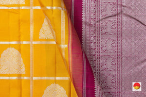 Kanchipuram Silk Saree - Handwoven Pure Silk - Pure Zari - PV NYC 963 - Silk Sari - Panjavarnam PV NYC 963