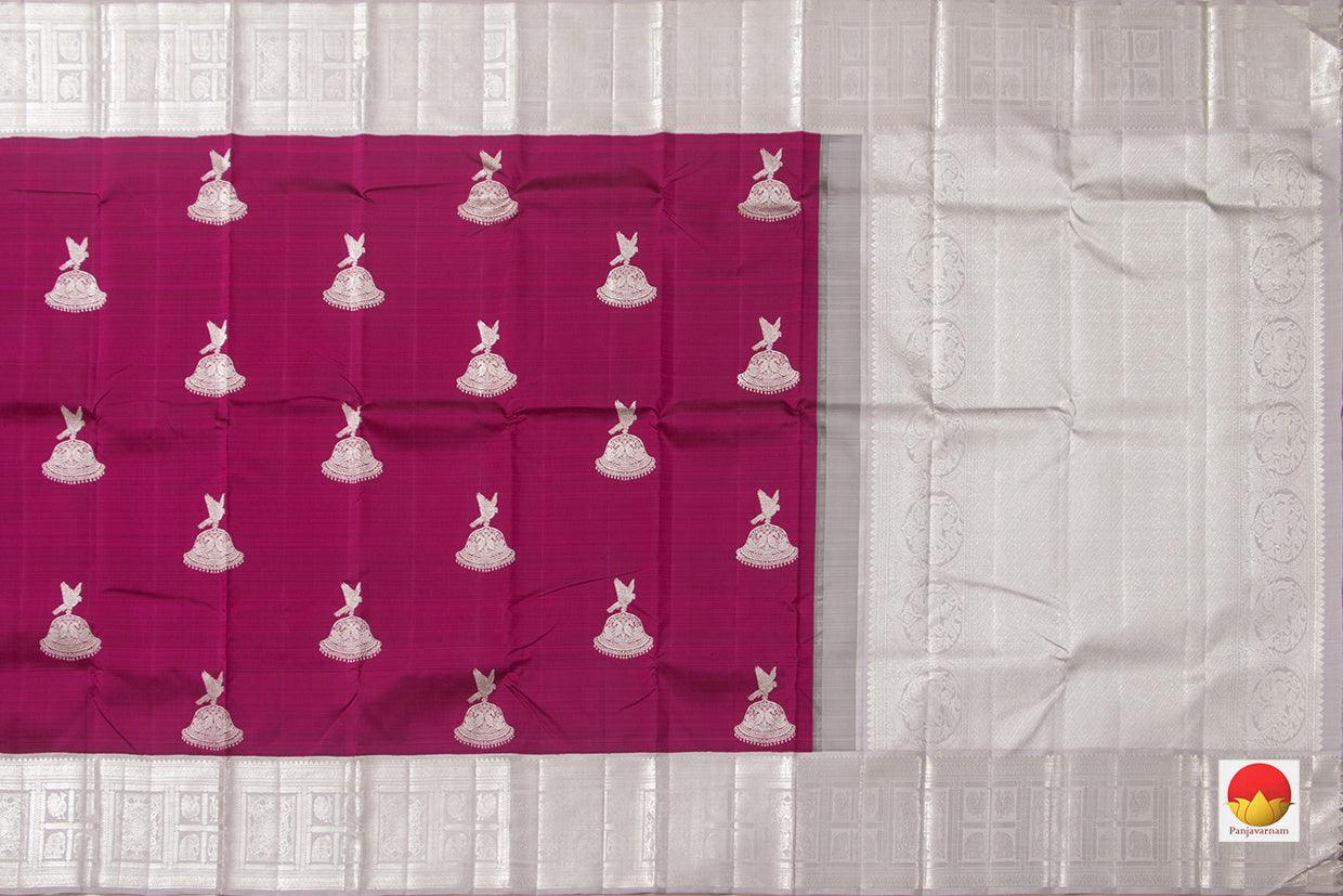 Kanchipuram Silk Saree - Handwoven Pure Silk - Pure Zari - PV NYC 971 - Silk Sari - Panjavarnam