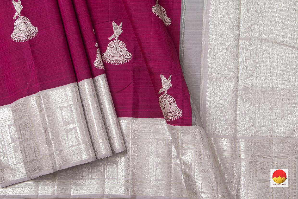 Kanchipuram Silk Saree - Handwoven Pure Silk - Pure Zari - PV NYC 971 - Silk Sari - Panjavarnam PV NYC 971