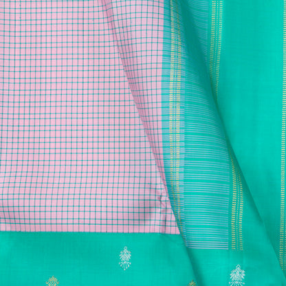 Lavender And Aqua Blue Kanchipuram Silk Saree For Festive Wear PV NYC 1463 - Silk Sari - Panjavarnam PV NYC 1463
