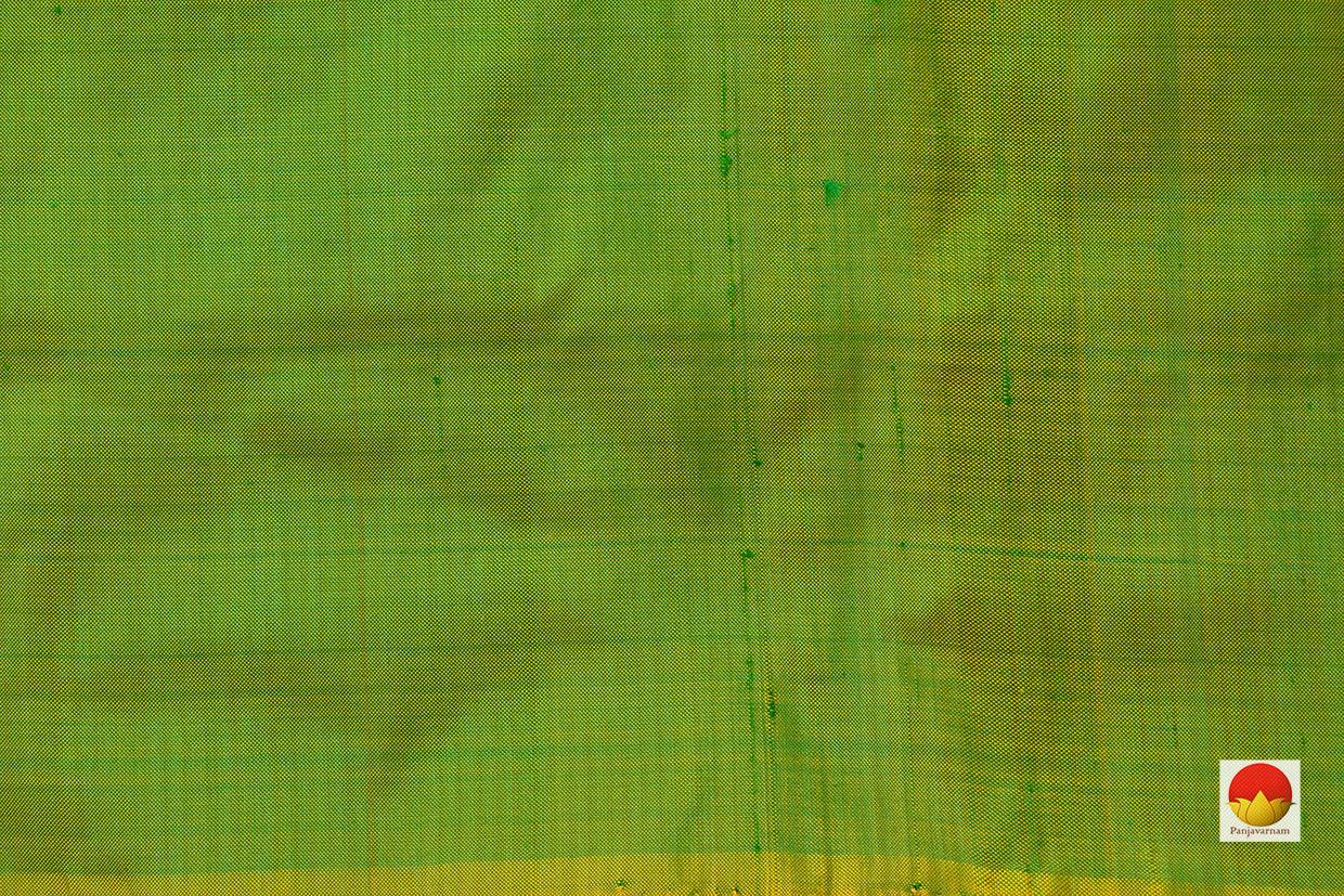 Light Green Pochampally Silk Saree Ikkat Handwoven Pure Silk For Office Wear PIK 311 - Pochampally Silk - Panjavarnam PIK 311