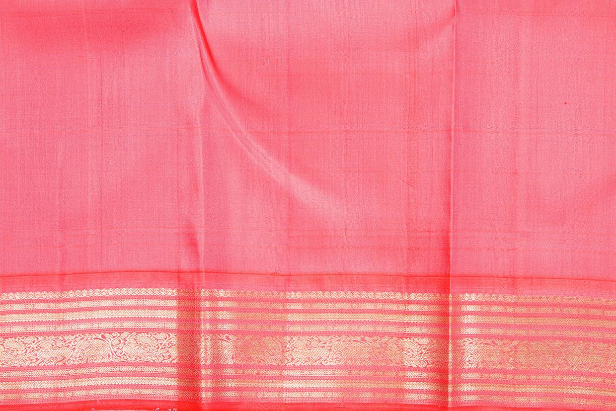 Magenta And Pink Kanchipuram Silk Saree With Small Border Handwoven Pure Silk For Wedding Wear PV NYC 1084 - Silk Sari - Panjavarnam PV NYC 1084