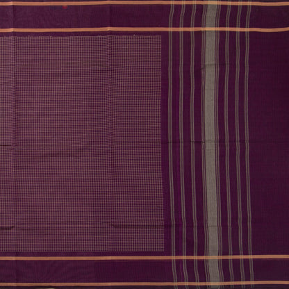 Magenta Kanchi Cotton Saree PV MM KC 116 - Cotton Saree - Panjavarnam PV MM KC 116