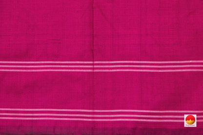 Magenta Pochampally Silk Saree Ikat Handwoven Pure Silk For Office Wear PIK 310 - Pochampally Silk - Panjavarnam