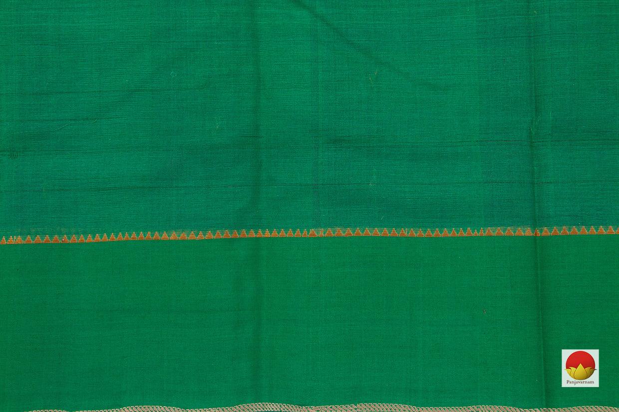 Maroon And Green Kanchi Cotton Saree For Office Wear PV KC 368 - Cotton Saree - Panjavarnam
