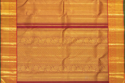 Maroon And Red Kanchipuram Silk Saree With Medium Border Handwoven Pure Silk For Wedding Wear PV NYC 1089 - Silk Sari - Panjavarnam