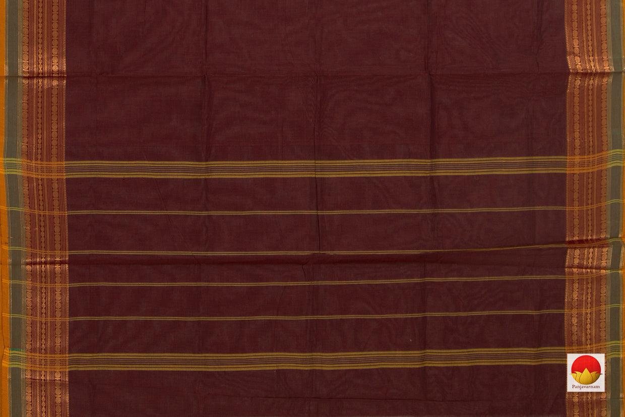 Maroon Chettinad Cotton Saree For Casual Wear PV SK CC 128 - Cotton Saree - Panjavarnam PV SK CC 128