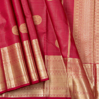Maroon Kanchipuram Silk Saree For Wedding Wear PV NYC 1491 - Silk Sari - Panjavarnam PV NYC 1491