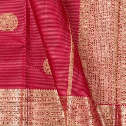 Maroon Kanchipuram Silk Saree For Wedding Wear PV NYC 1491 - Silk Sari - Panjavarnam PV NYC 1491