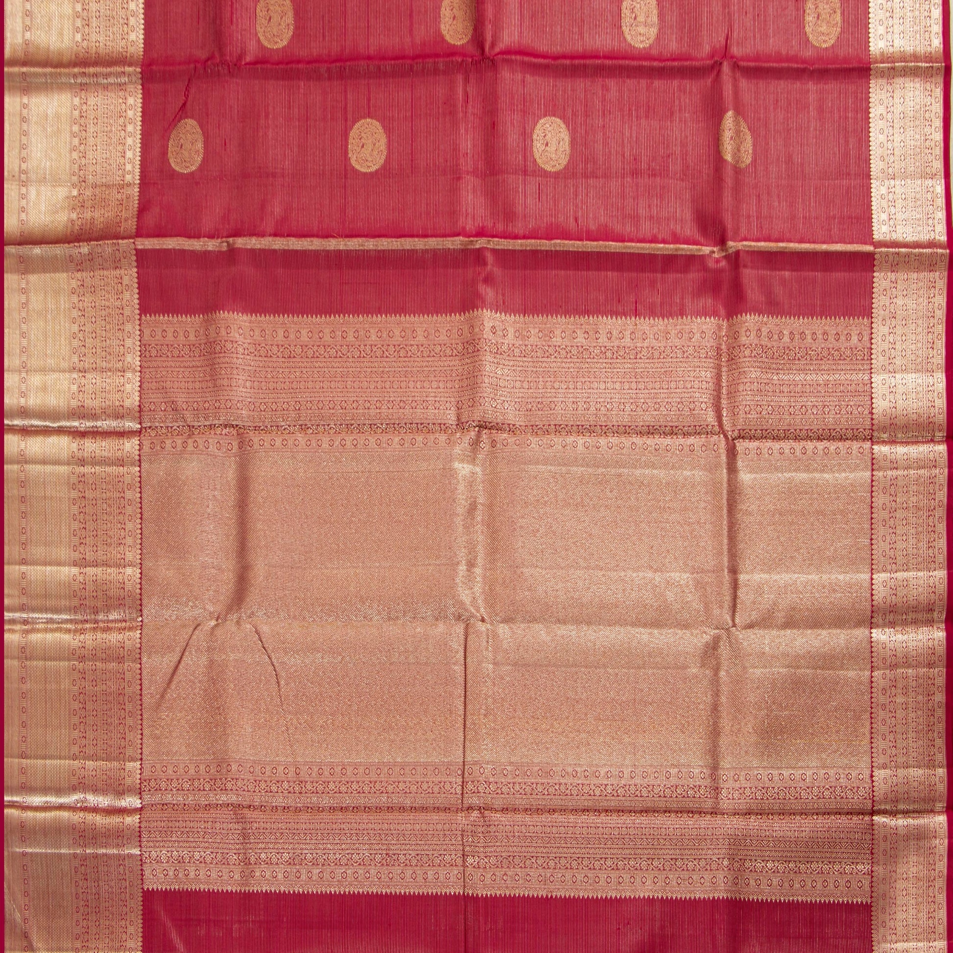 Maroon Kanchipuram Silk Saree For Wedding Wear PV NYC 1491 - Silk Sari - Panjavarnam PV NYC 1491