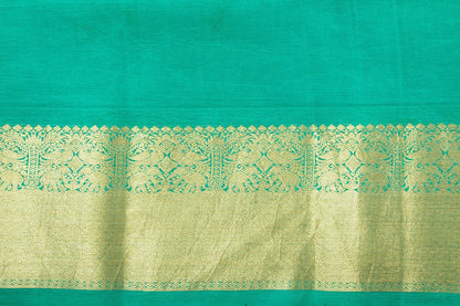 Mauve And Sea Green Handpainted Kalamkari Kanchipuram Silk Saree Ramayana Theme Pure Zari PV VSR KK 106 - Kalamkari Silk - Panjavarnam PV VSR KK 106