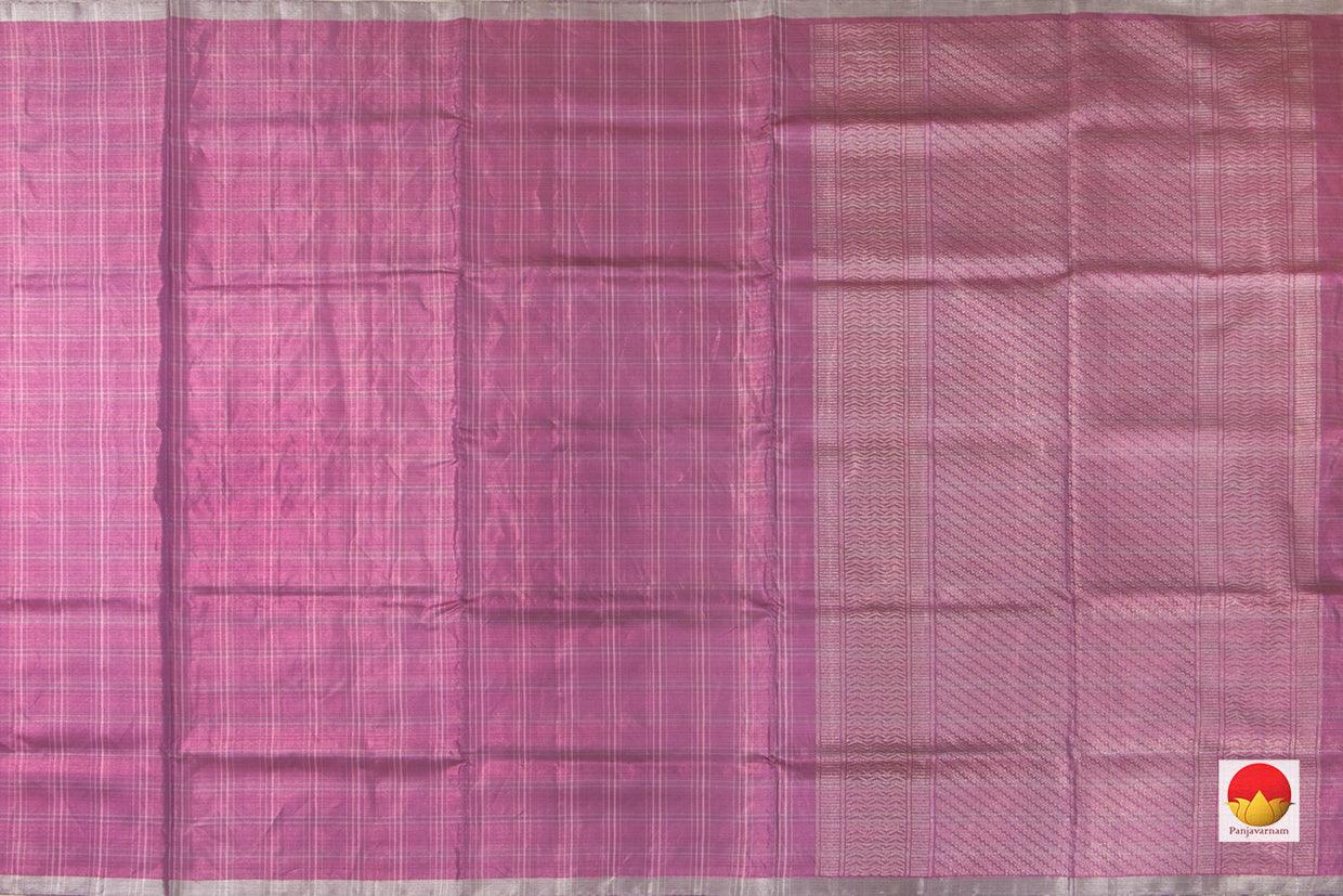 Mauve Handwoven Soft Silk By Tissue Saree Pure Silk For Festive Wear PV KU 103 - Silk Sari - Panjavarnam PV KU 103