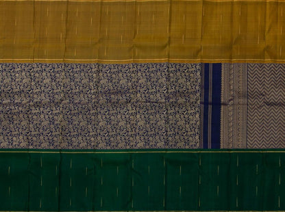 Mubbagam Vanasingaram Kanchipuram Silk Saree Handwoven Pure Silk Pure Zari For Wedding Wear PV RM 1007 - Silk Sari - Panjavarnam