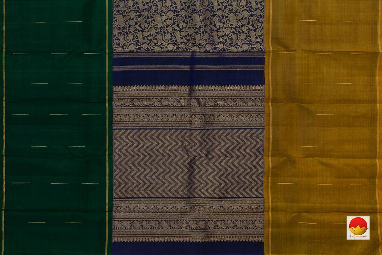 Mubbagam Vanasingaram Kanchipuram Silk Saree Handwoven Pure Silk Pure Zari For Wedding Wear PV RM 1007 - Silk Sari - Panjavarnam