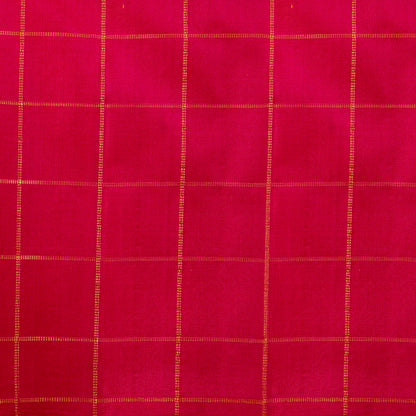 Multi Colour Checks Kanchipuram Borderless Silk Saree For Festive Wear PV RSP 227 - Silk Sari - Panjavarnam PV RSP 227