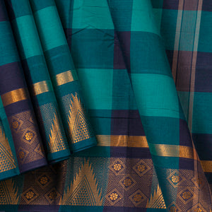 Multicolour Checks Chettinad Cotton Saree PV SK CC 206 - Cotton Saree - Panjavarnam PV SK CC 206