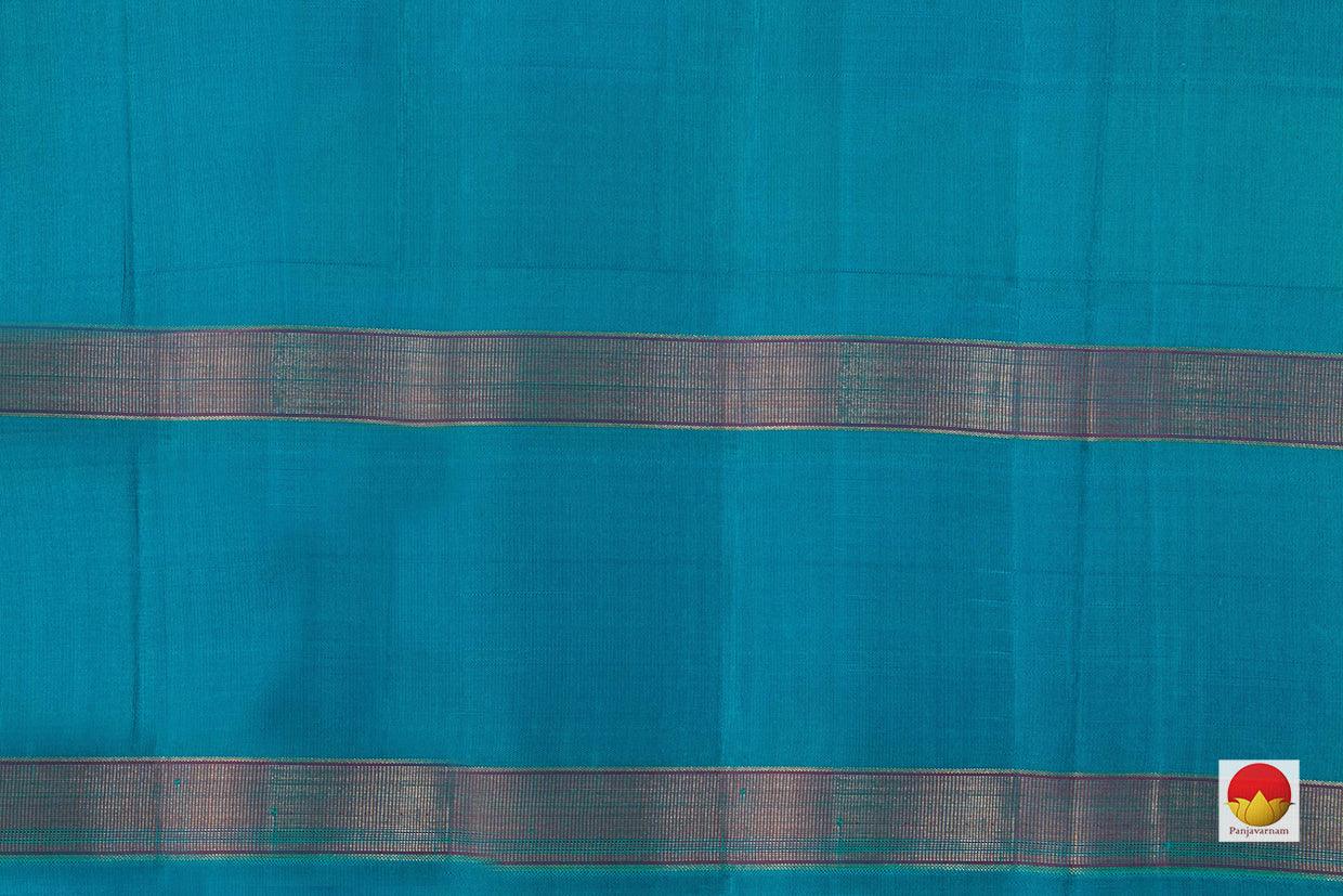 MultiColoured Checks Kanchipuram Silk Saree Handwoven Pure Silk For Office Wear PV KNN 132 - Silk Sari - Panjavarnam PV KNN 132