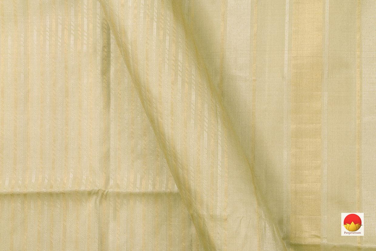 Off White Handwoven Soft Silk Saree Pure Silk For Festive Wear PV RSP 129 - Silk Sari - Panjavarnam
