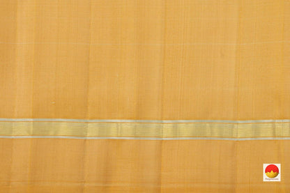 Off White Kanchipuram Silk Saree Handwoven Pure Silk Pure Zari For Party Wear PV ABI 264 - Silk Sari - Panjavarnam