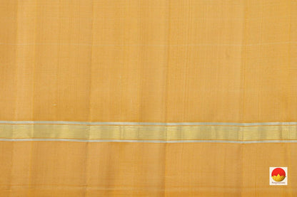 Off White Kanchipuram Silk Saree Handwoven Pure Silk Pure Zari For Party Wear PV ABI 264 - Silk Sari - Panjavarnam PV ABI 264